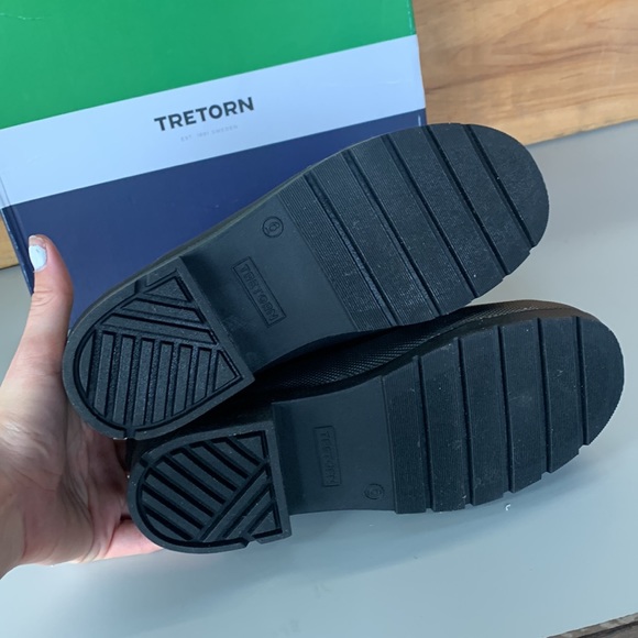 NWT Womens Tretorn Lena Rubber Rain boot Ankle Black Waterproof Chelsea - Picture 5 of 6